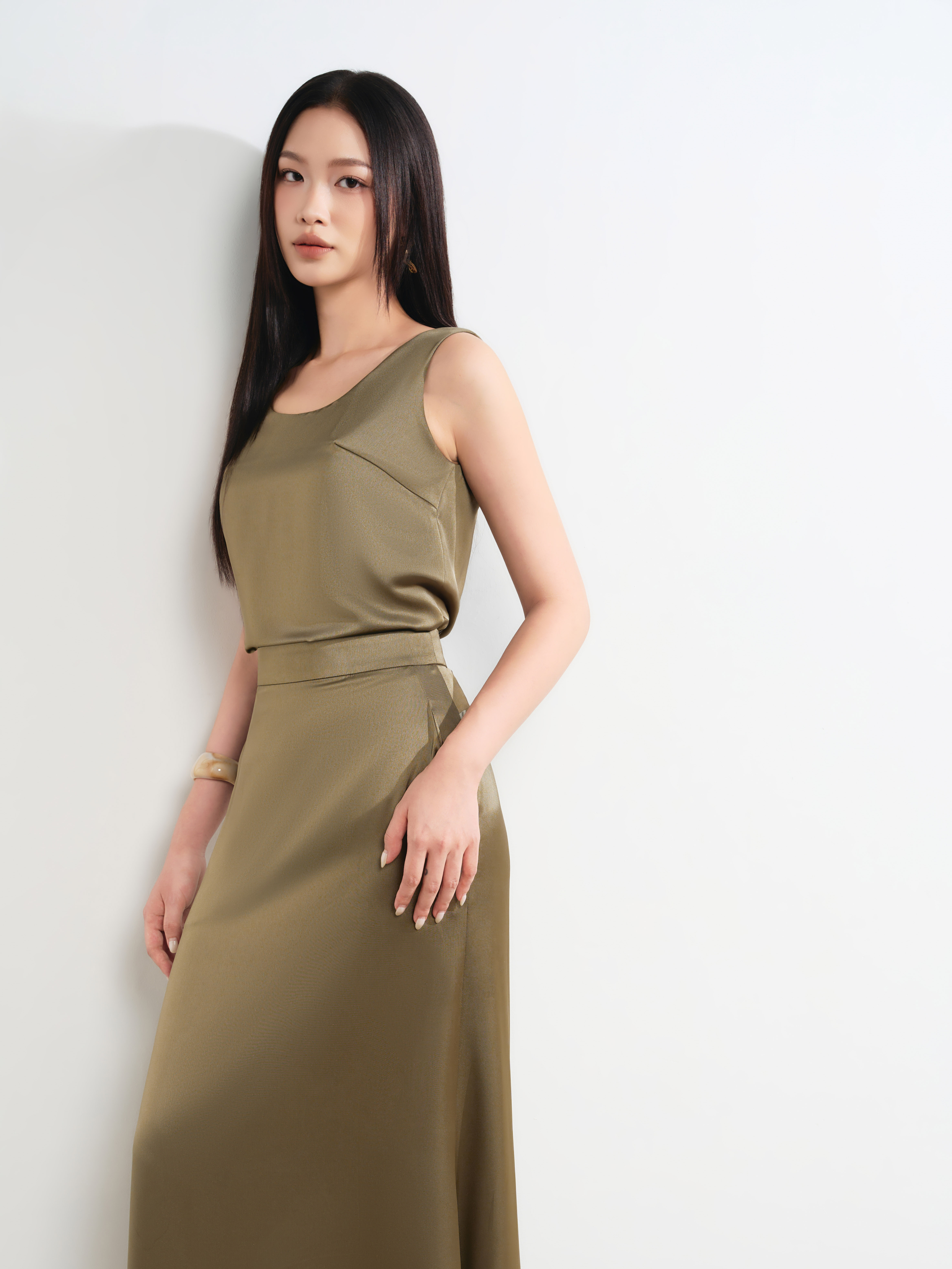 Chân váy maxi lụa cạp rời_A.1-3175
